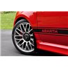 Rallyarmor | Red Mud flap White Logo - Fiat 500 / Abarth 2012-2018
