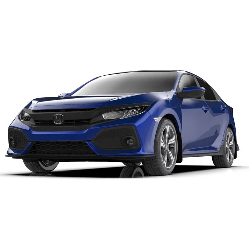 RallyArmor | Mud flap Blue logo - Civic Sport / Sport Touring Hatch 2017-2021