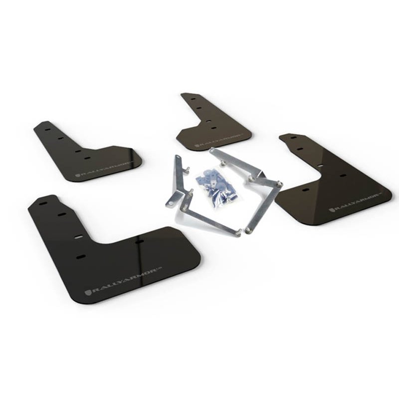 RallyArmor | Mud flap Grey logo - Civic Sport / Sport Touring Hatch 2017-2021