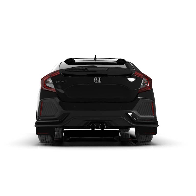 RallyArmor | Mud flap Red logo - Civic Sport / Sport Touring Hatch 2017-2021