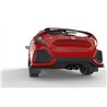 RallyArmor | Mud flap Red logo - Civic Sport / Sport Touring Hatch 2017-2021