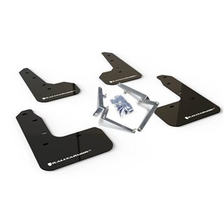 RallyArmor | Mud flap White logo - Civic Sport / Sport Touring Hatch 2017-2021