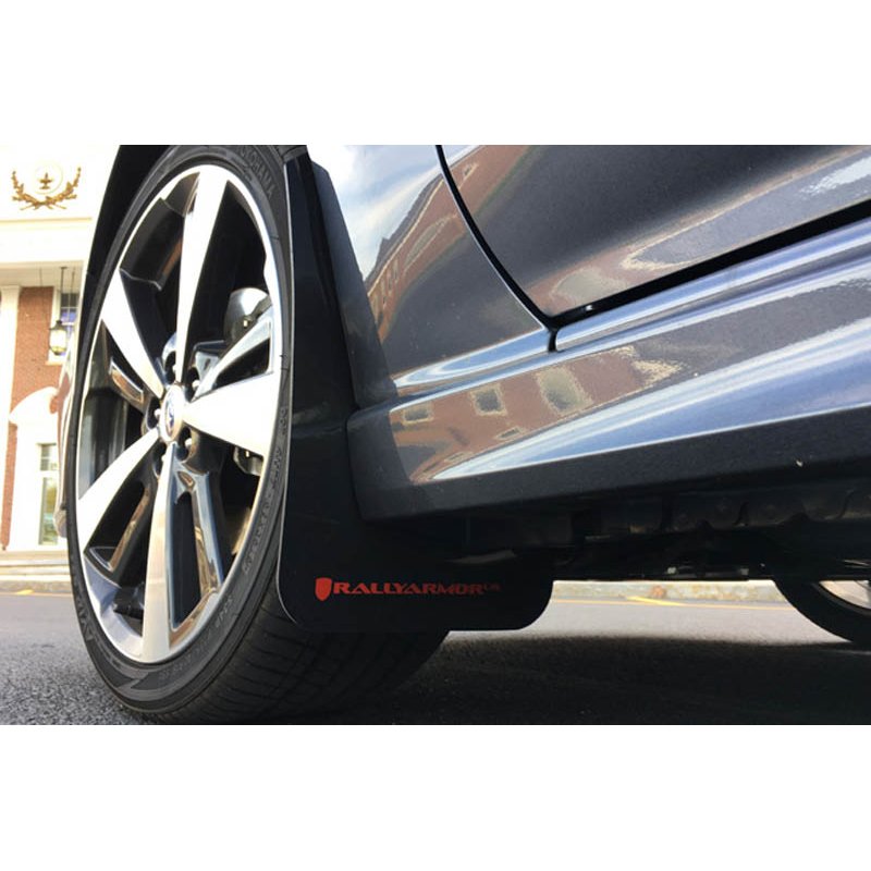 RallyArmor | Red Mud Flaps White logo - Impreza 4D/5D 2017-2023
