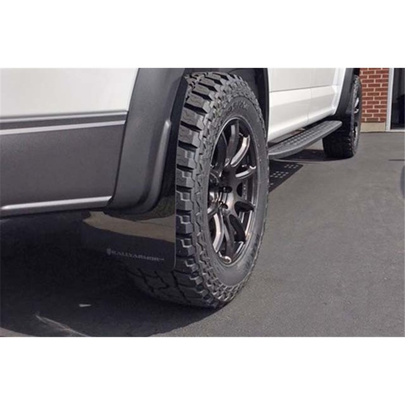 RallyArmor | Mud flap Dark Grey logo - Raptor 2017-2020