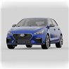 RallyArmor | Black UR Mud Flap Grey Logo - Elantra GT N-Line 2019-2020
