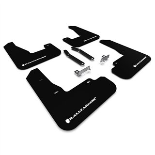 RallyArmor | Black UR Mud Flap White Logo - Elantra GT N-Line 2019-2020