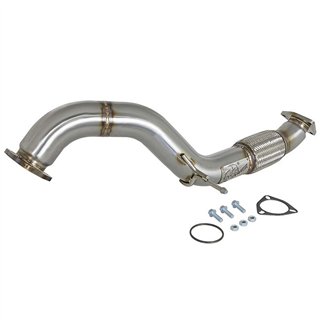 aFe Power | Takeda 3 IN 304 Stainless Steel Mid-Pipe - Civic 2.0T 2017-2021
