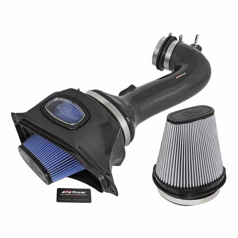 aFe Power | Black Series Carbon Fiber Cold Air Intake System w/Pro 5R/Pro DRY S Filters - Corvette Z06 / ZR1 6.2L 2015-2019