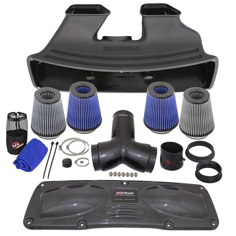 aFe Power | Black Series Stage-2 Carbon Fiber Cold Air Intake System w/Pro 5R Media - 911 3.4L / 3.8L 2012-2016