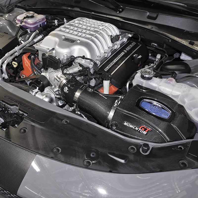 aFe Power | Black Series Carbon Fiber Cold Air Intake System w/Pro 5R/Pro DRY S Filters - Challenger / Charger 6.2L 2017-2018