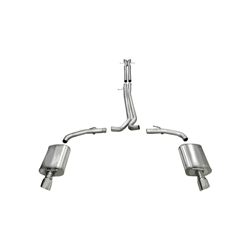 Corsa | Sport Cat-Back Exhaust System - Taurus 3.5T 2010-2017