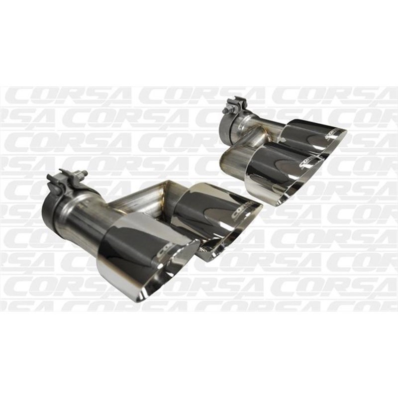 Corsa | Exhaust Tip Kit - Mustang 2.3T / 5.0L 2015-2018