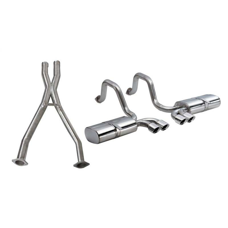 Corsa | Sport Cat-Back Exhaust System - Corvette / Base / Z06 5.7L 1997-2004