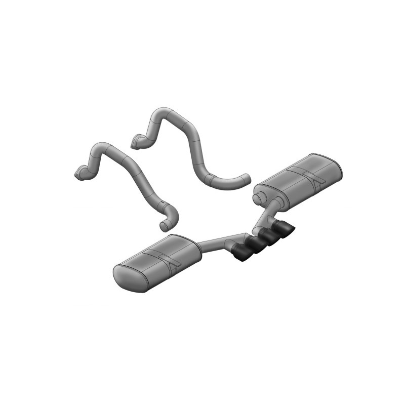 Corsa | Sport Axle-Back Exhaust System - Corvette / Base / Z06 5.7L 1997-2004
