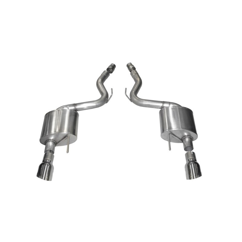 Corsa | Sport Axle-Back Exhaust System - Mustang 5.0L 2015-2017
