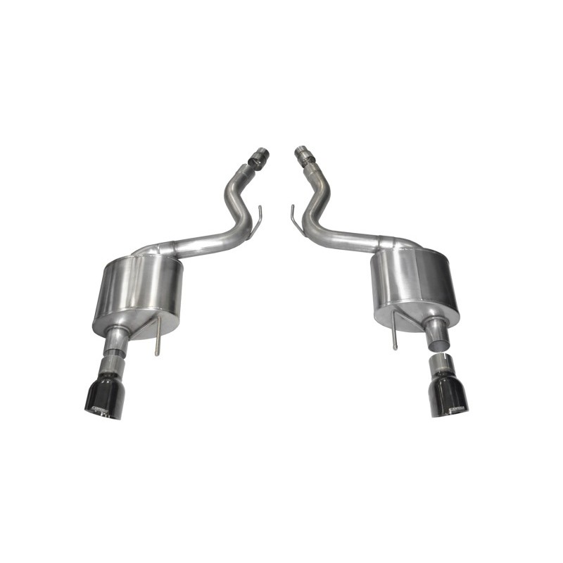 Corsa | Sport Axle-Back Exhaust System - Mustang 5.0L 2015-2017
