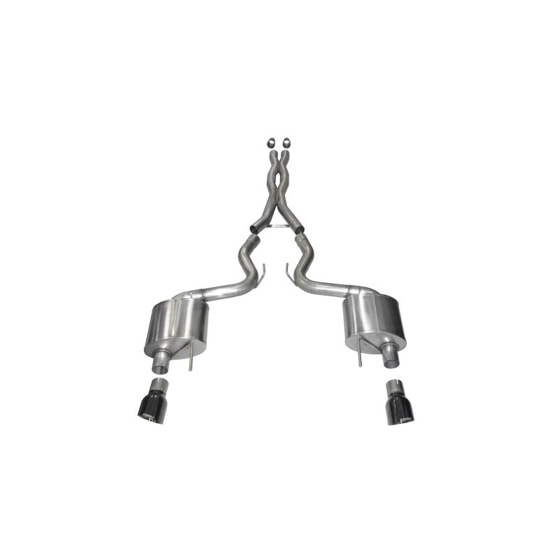 Corsa | Xtreme Cat-Back Exhaust System - Mustang 5.0L 2015-2017