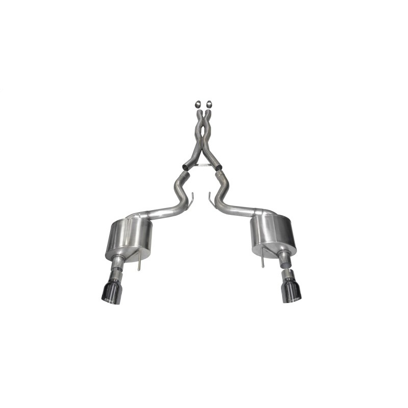 Corsa | Xtreme Cat-Back Exhaust System - Mustang 5.0L 2015-2017