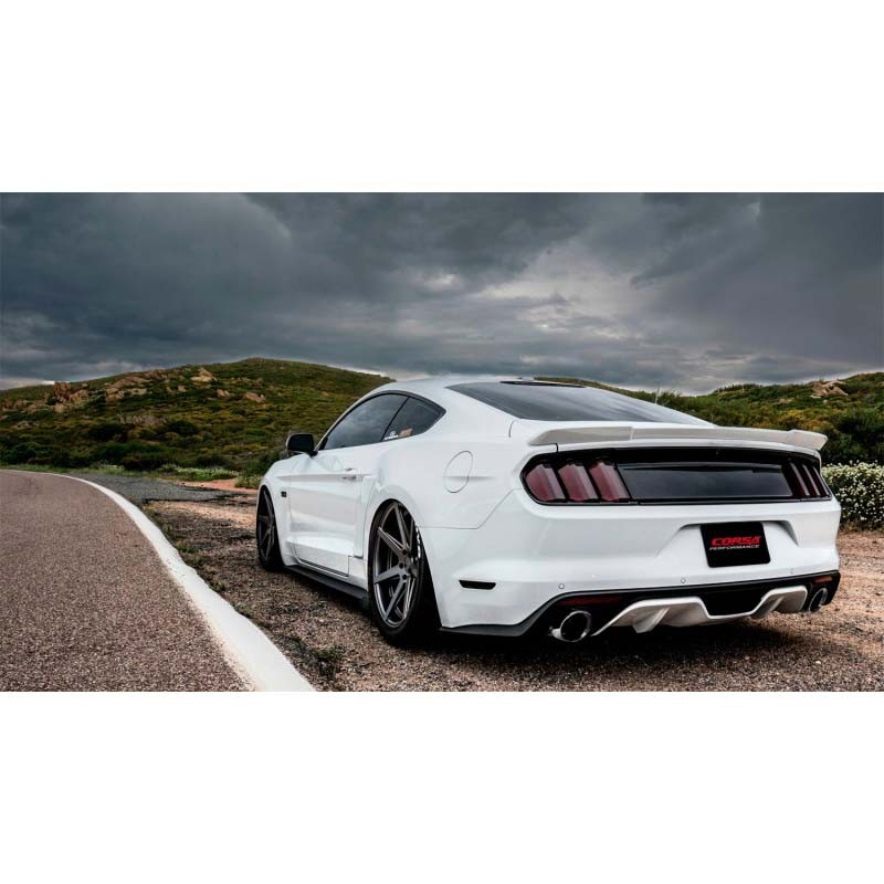 Corsa | Sport Cat-Back Exhaust System - Mustang 5.0L 2015-2017