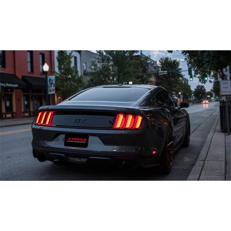 Corsa | Sport Cat-Back Exhaust System - Mustang 5.0L 2015-2017