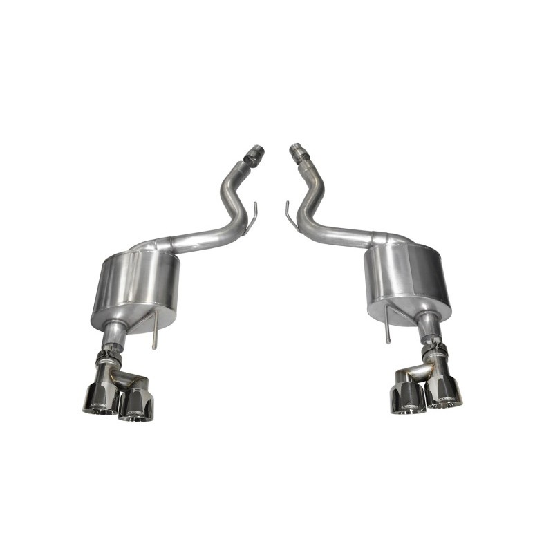 Corsa | Sport Axle-Back Exhaust System - Mustang 5.0L 2015-2018