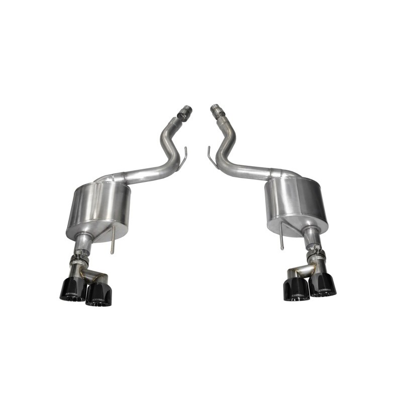 Corsa | Sport Axle-Back Exhaust System - Mustang 5.0L 2015-2018