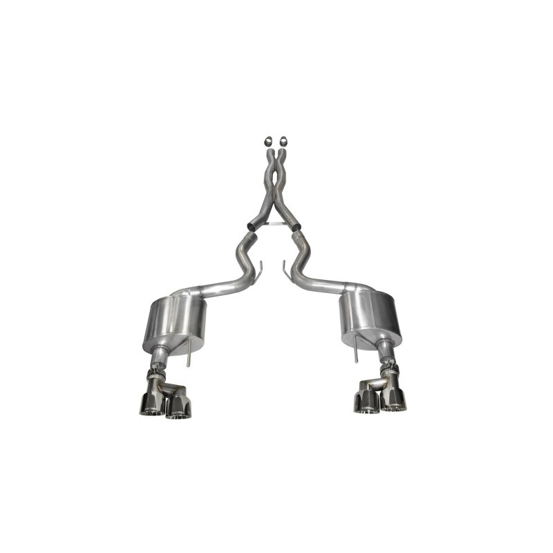 Corsa | Xtreme Cat-Back Exhaust System - Mustang 5.0L 2015-2017