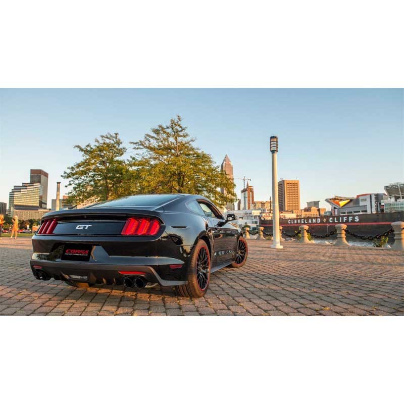 Corsa | Sport Cat-Back Exhaust System - Mustang 5.0L 2015-2017