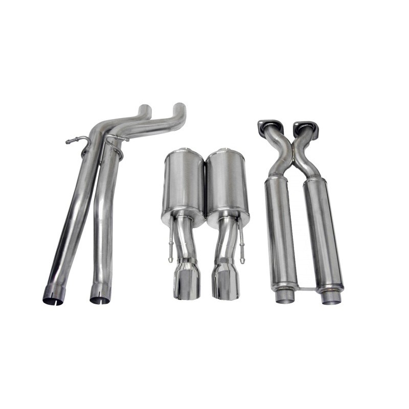 Corsa | Sport Cat-Back Exhaust System - Grand Cherokee 6.1L 2006-2010