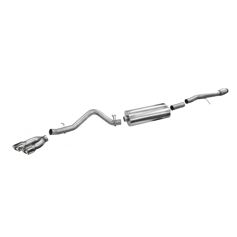 Corsa | Sport Cat-Back Exhaust System - Silverado / Sierra 1500 6.2L 2014-2019