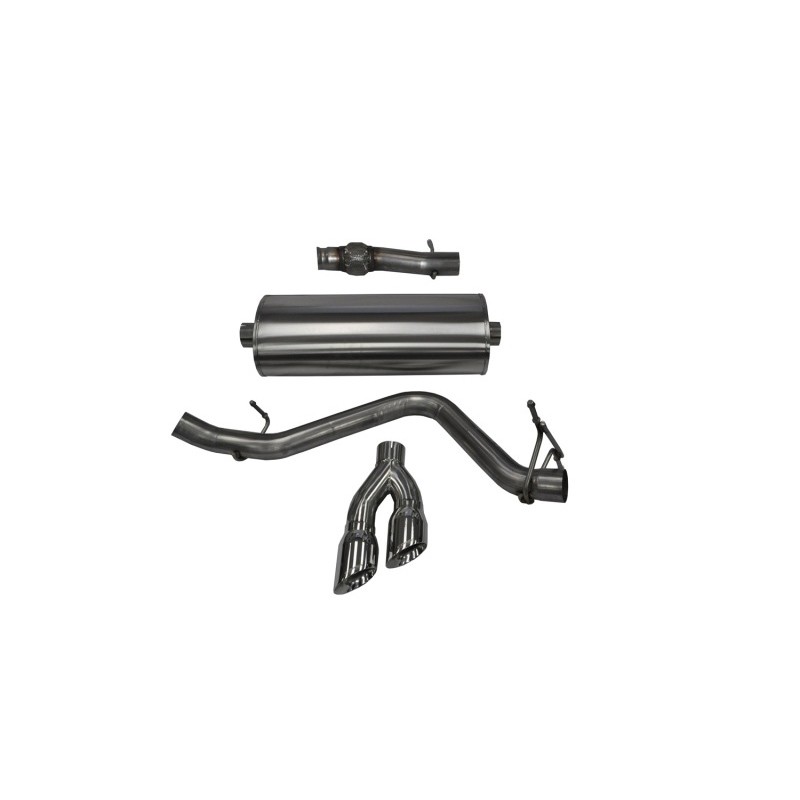 Corsa | Sport Cat-Back Exhaust System - Silverado / Sierra 1500 5.3L 2014-2018