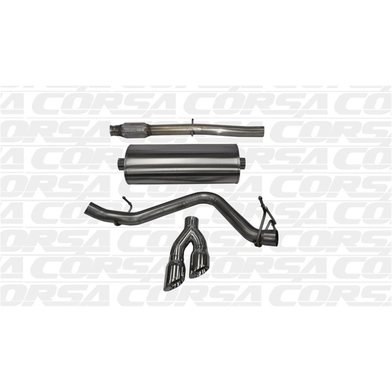 Corsa | Sport Cat-Back Exhaust System - Silverado / Sierra 1500 / Limited 2014-2019