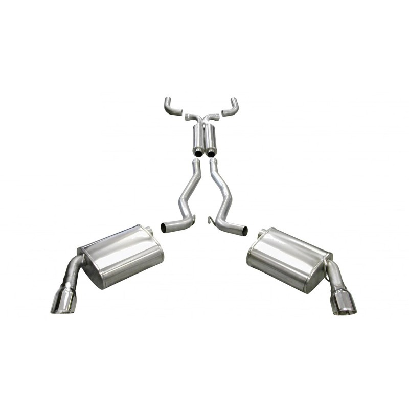 Corsa | Sport Cat-Back Exhaust System - Camaro 6.2L 2010-2015