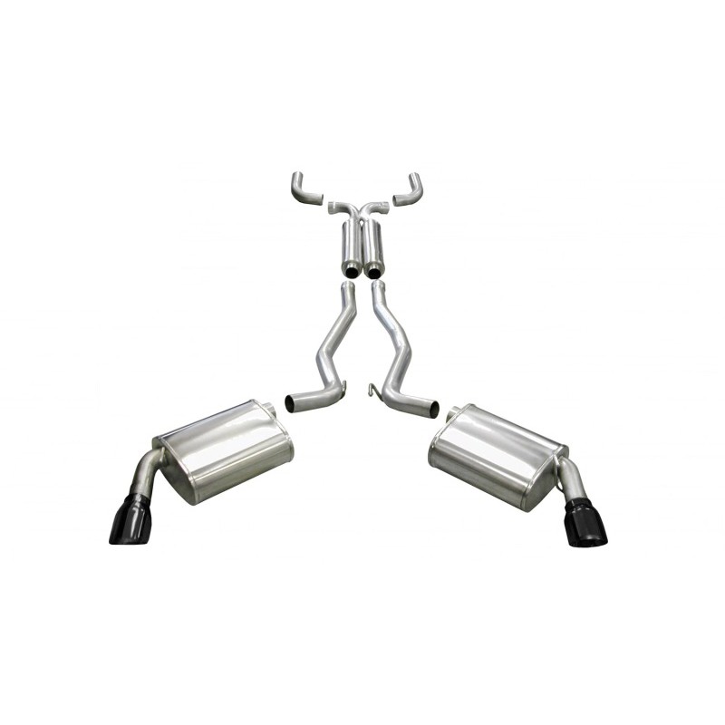 Corsa | Sport Cat-Back Exhaust System - Camaro 6.2L 2010-2015