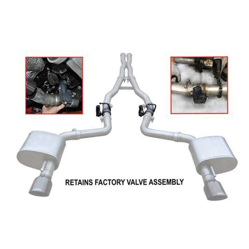 Corsa | Xtreme Cat-Back Exhaust System - Challenger 6.2L / 6.4L 2015-2022