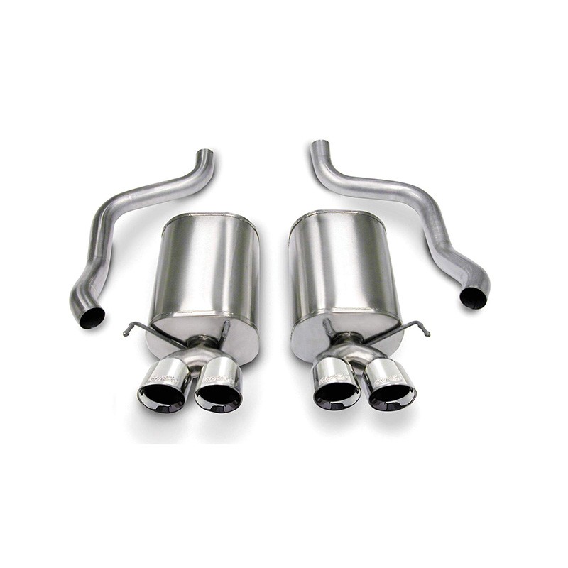 Corsa | Sport Axle-Back Exhaust System - Corvette / Base 6.0L / 6.2L 2005-2008