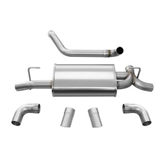 Corsa | Sport Axle-Back Exhaust System - Wrangler (4xe) / Wrangler (JL) 2.0T / 3.6L 2018-2023