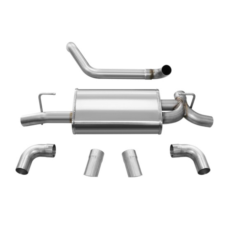 Corsa | Sport Axle-Back Exhaust System - Wrangler (4xe) / Wrangler (JL) 2.0T / 3.6L 2018-2023