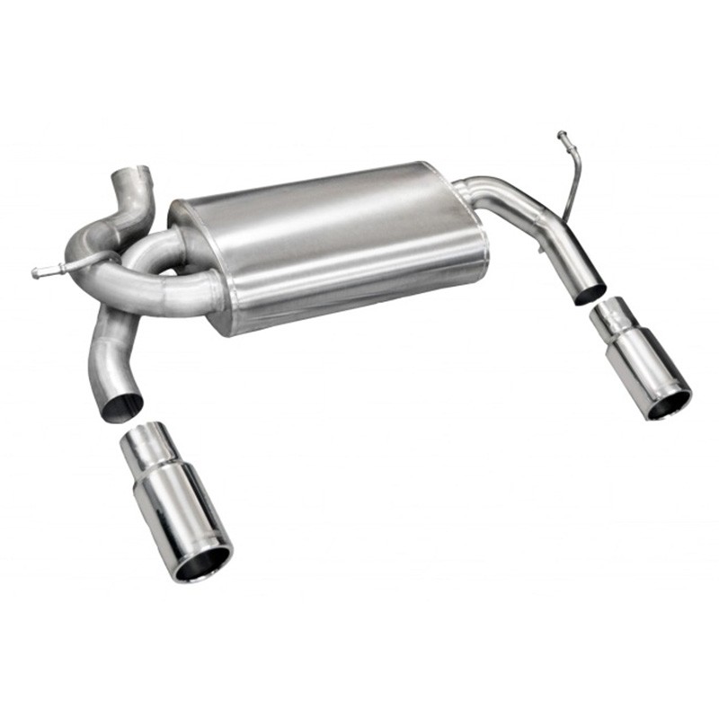 Corsa | Sport Axle-Back Exhaust System - Wrangler (JK) 3.6L / 3.8L 2007-2018