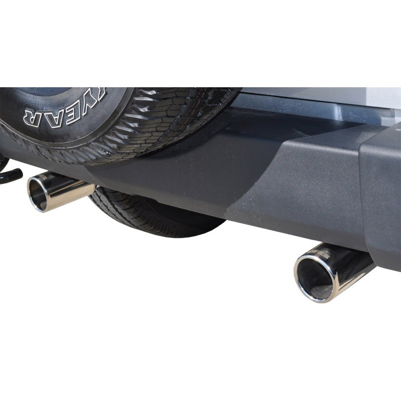 Corsa | Sport Axle-Back Exhaust System - Wrangler (JK) 3.6L / 3.8L 2007-2018