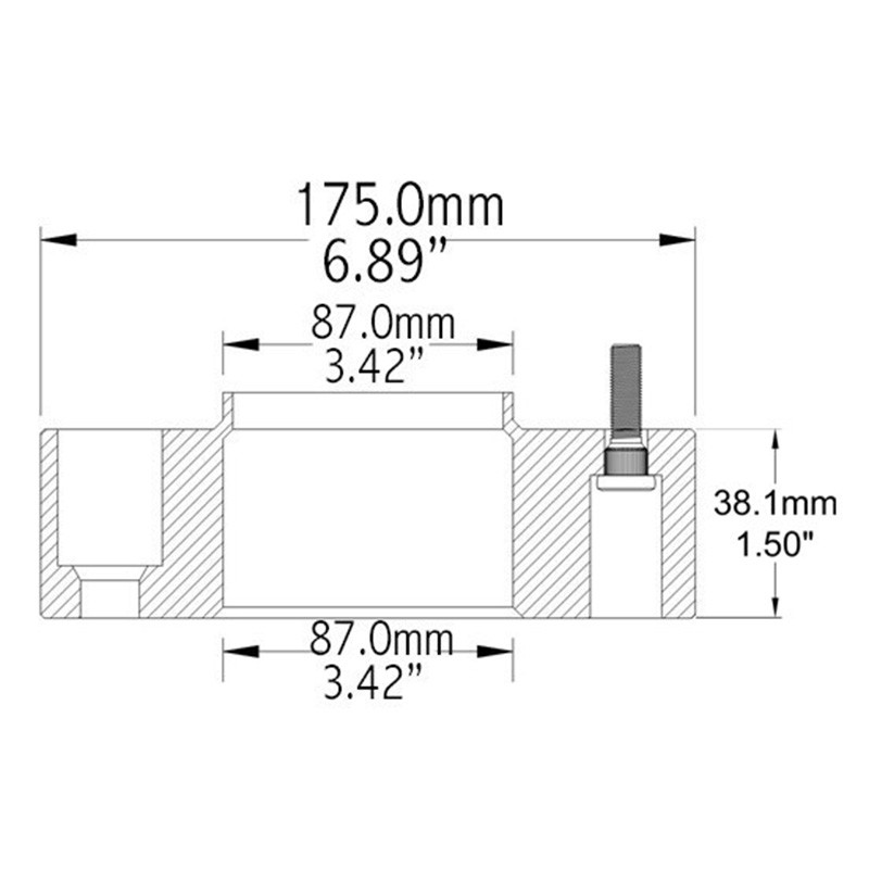 COYOTE | Wheel Spacer 38.1mm / 87.1mm / 6x135 / 14x2.0