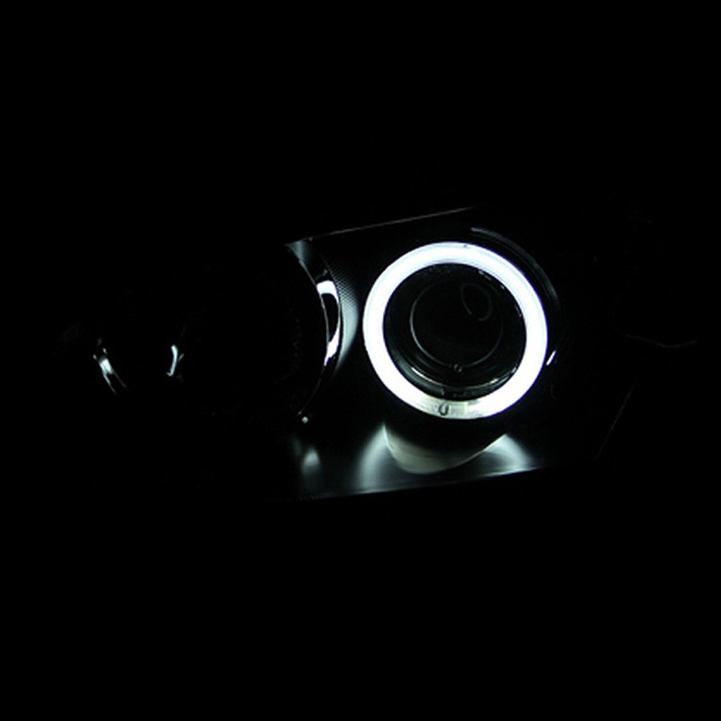 ANZO | Projector Headlights w/ Halo Black- MAZDA 3 04-08 - 3 2.0L / 2.3L 2004-2008