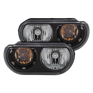 ANZO | Crystal Headlights Noir - Challenger 2008-2014