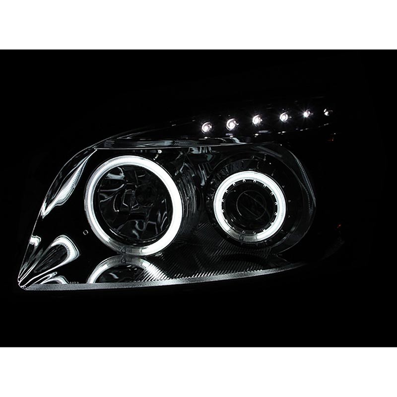 ANZO | Projector Headlights w/ Halo Black- Toyota rav4 06-08 - RAV4 2.4L / 3.5L 2006-2008