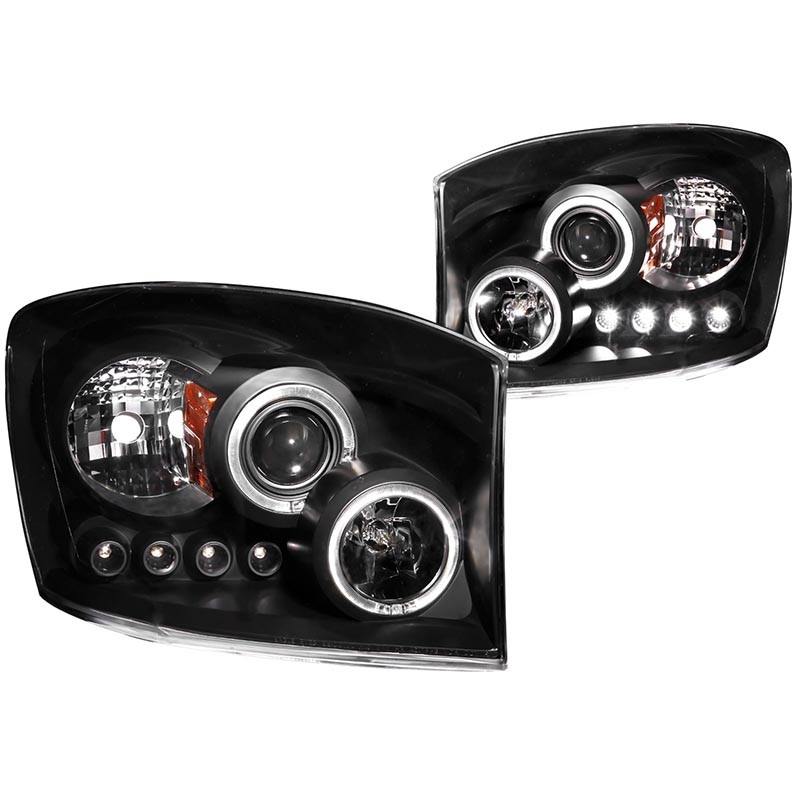 ANZO | Projector Headlights w/ Halo Black - 4Runner 4.0L / 4.7L 2006-2009