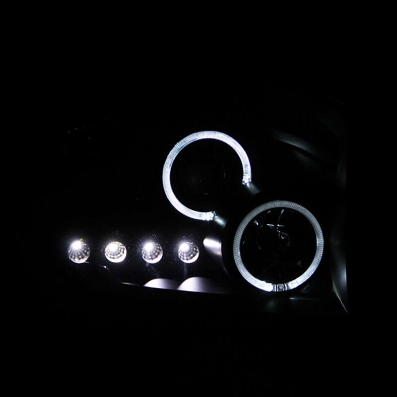 ANZO | Projector Headlights w/ Halo Black - 4Runner 4.0L / 4.7L 2006-2009