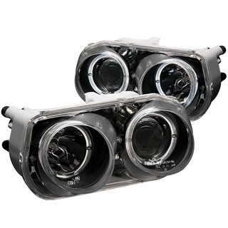 ANZO | Projector Headlights w/ Halo Black - Integra 1.8L 1994-1997
