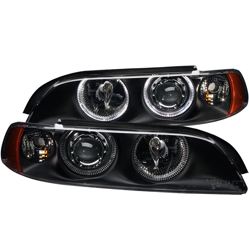 ANZO | Projector Headlights w/ Halo Black - 525i / 528i / 530i / 540i 1997-2001