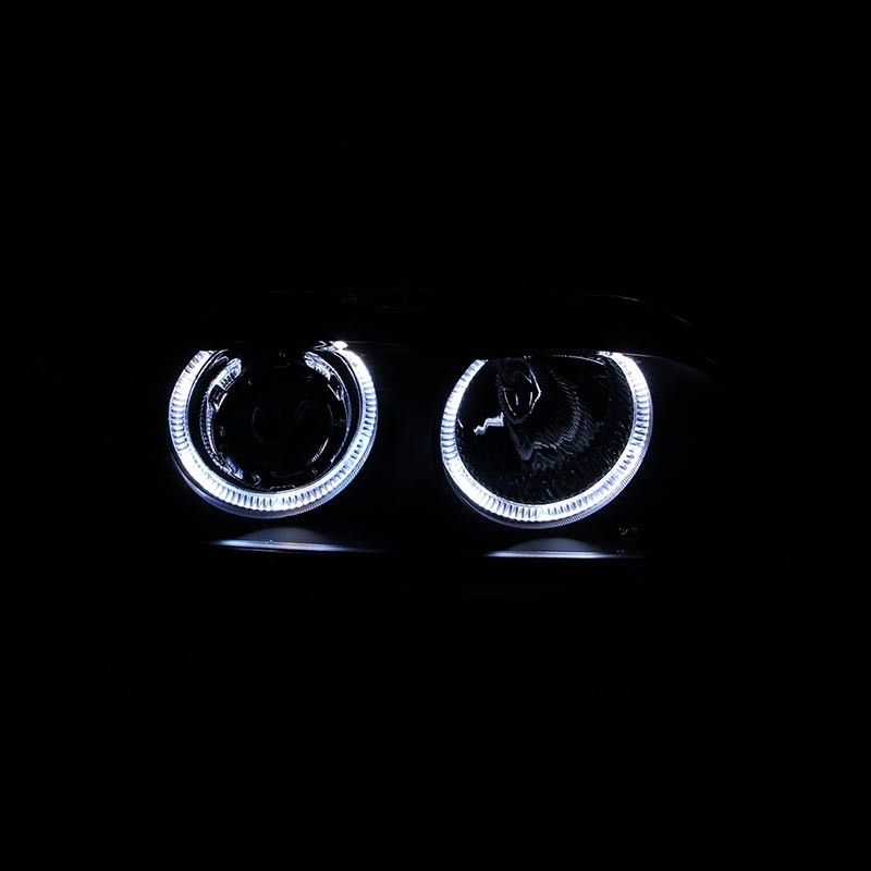 ANZO | Projector Headlights w/ Halo Black - 525i / 528i / 530i / 540i 1997-2001