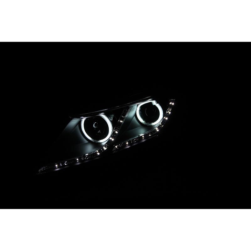 ANZO | Projector Headlights w/ Halo Black (SMD LED) - Optima 2.0T / 2.4L 2011-2015